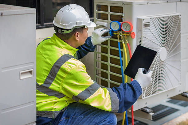 Professional Hvac technician working in Lovelady, TX